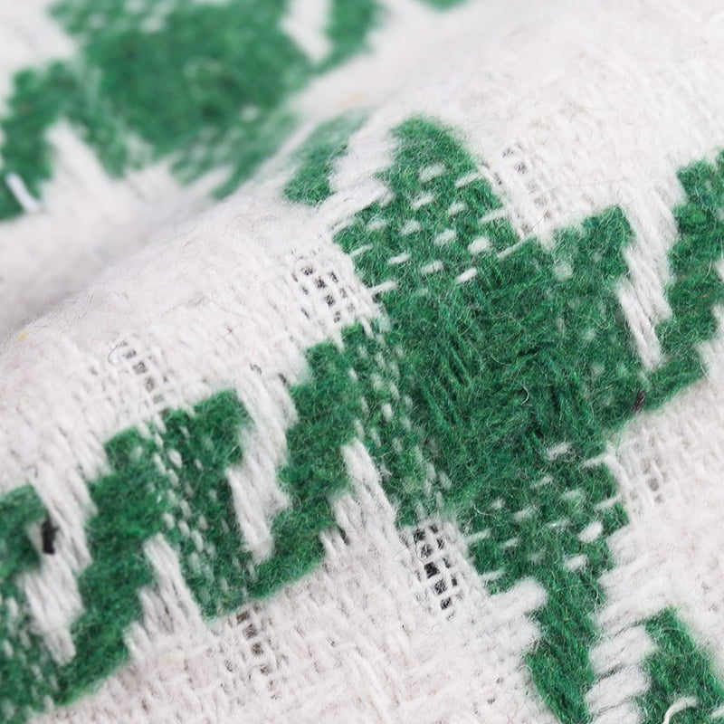 2262 পোশাকের জন্য ব্রাশ চেক চ্যানেল প্লেইড টুইড ফ্যাব্রিক