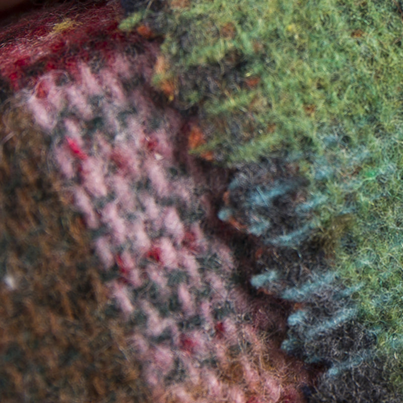 টার্টান প্লেইড মাল্টিকালার 30% উল 70% রাসায়নিক ফাইবার টুইড ফ্যাব্রিক 2278