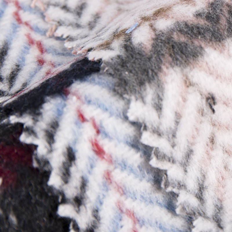 হেরিংবোন উল প্লেইড জ্যাকুয়ার্ড ব্রাশ টুইড ফ্যাব্রিক 2424