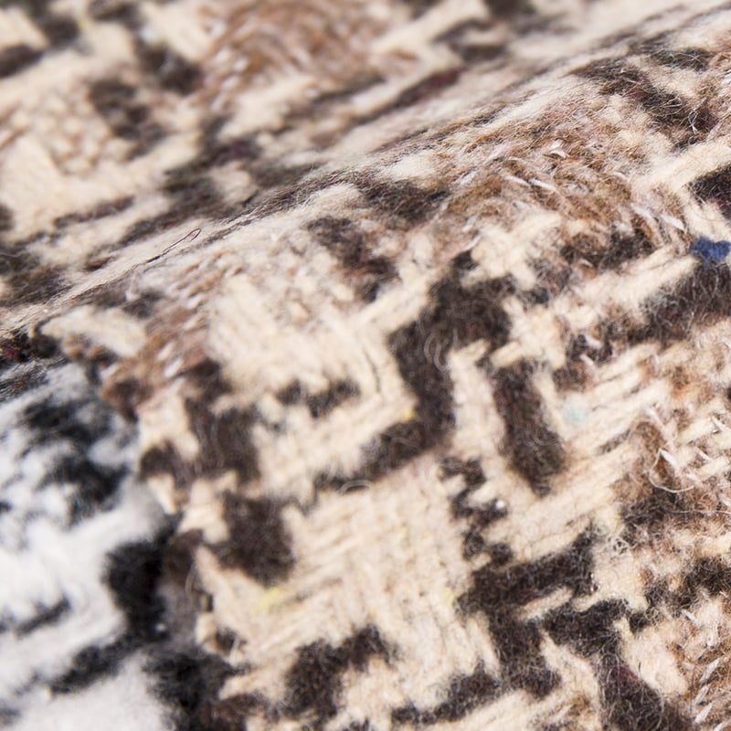 স্নো টাচিং প্লেইড জ্যাকার্ড চেক টুইড ফ্যাব্রিক 2433