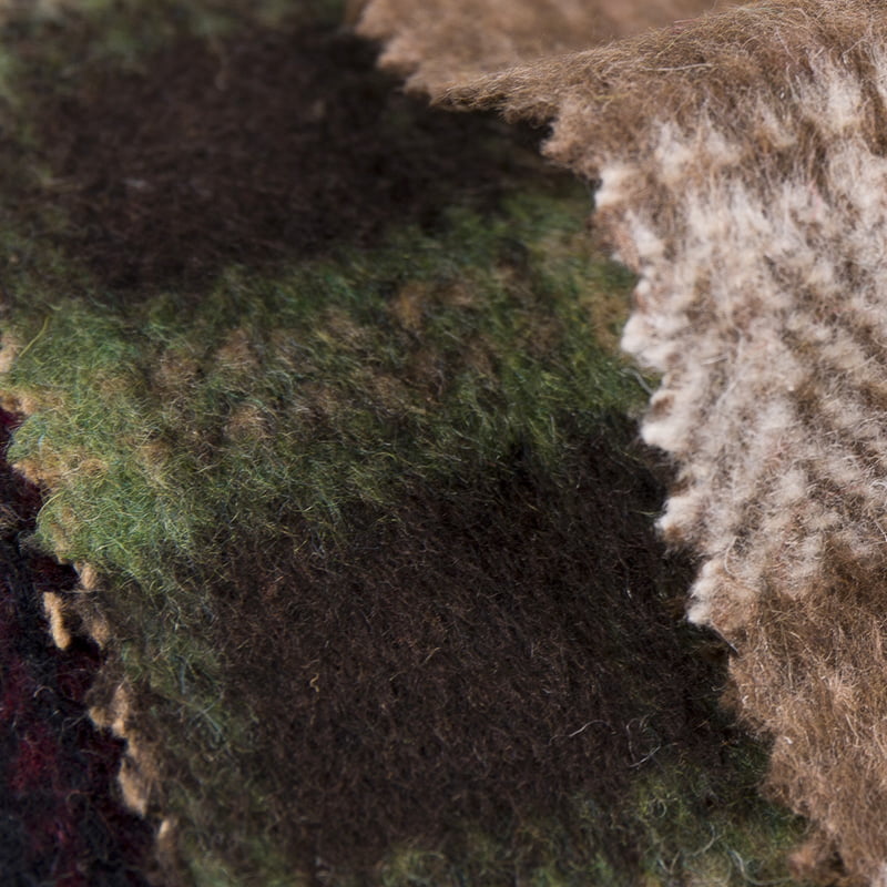 টার্টান প্লেইড হেরিংবোন পুরু ব্রাশ 10% উল 90% পলিয়েস্টার টুইড ফ্যাব্রিক 2758