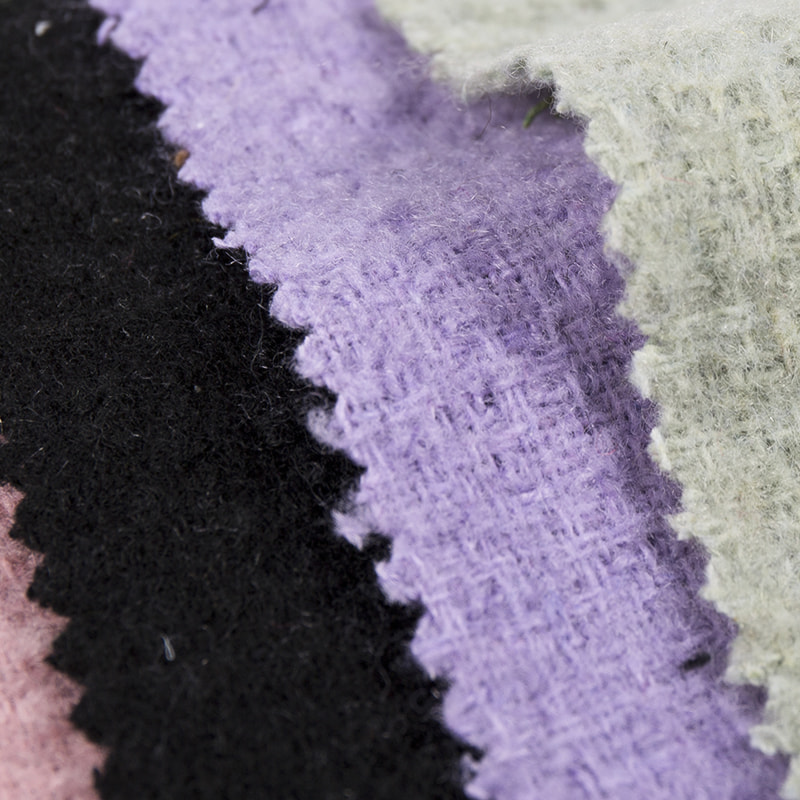 নতুন ফ্যাশন ব্রাশ প্লাশ উল টুইড ফ্যাব্রিক 2816