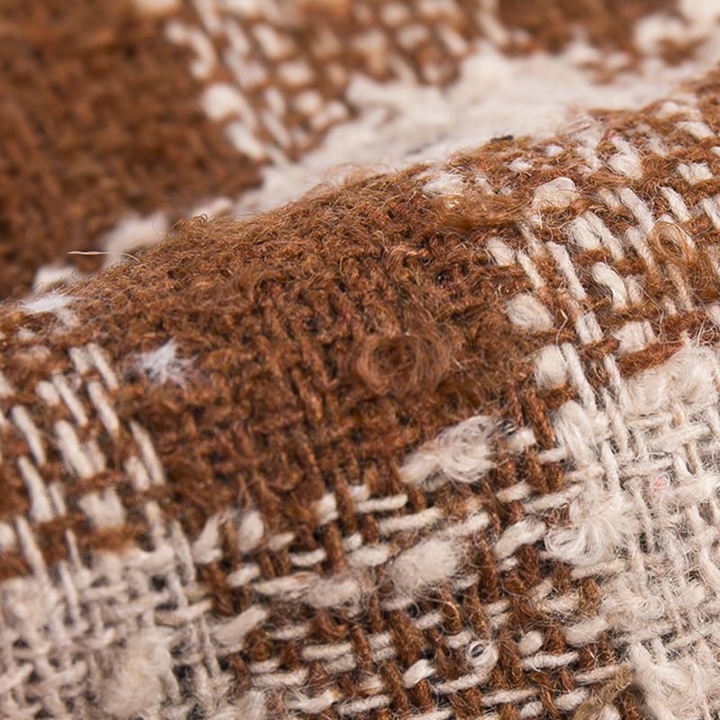 লুপ সুতা 10% উল 90% রাসায়নিক ফাইবার উইন্ডোপেন টুইড ফ্যাব্রিক 3276