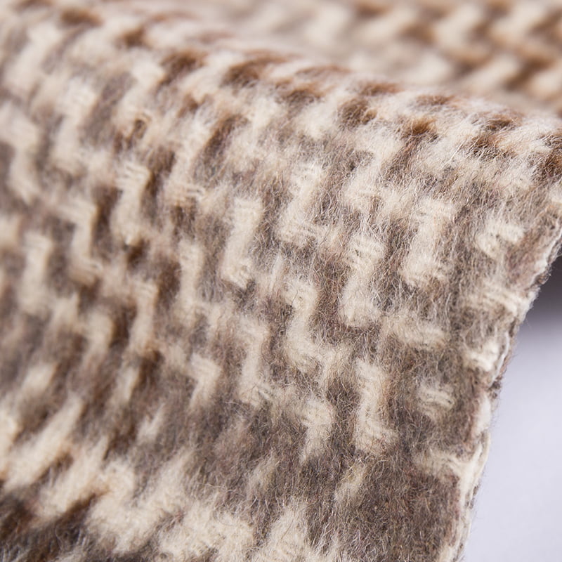 লম্বা চুল মই লাইন প্লেড বোনা ফ্লিস ফ্যাব্রিক SH2405