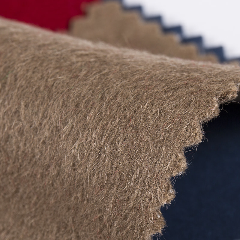 পোশাকের জন্য 100% উলের প্লেইন ওভারকোট শীতকালীন পোলার ফ্লিস কাপড় ZZH24005