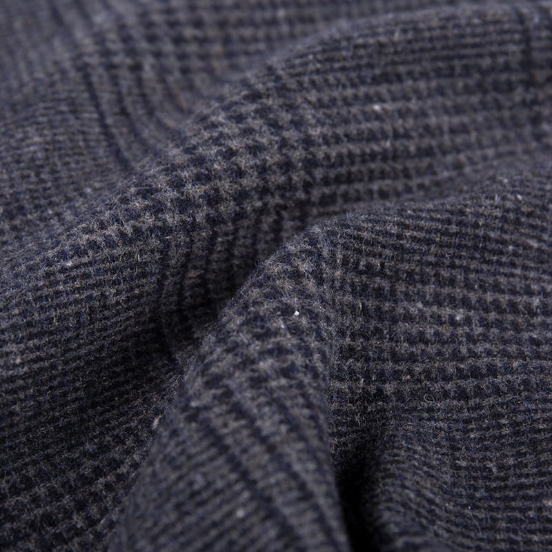 গ্লেন ব্ল্যাক চেক প্লেইড জ্যাকার্ড বোনা ফ্যাব্রিক ZZH24012