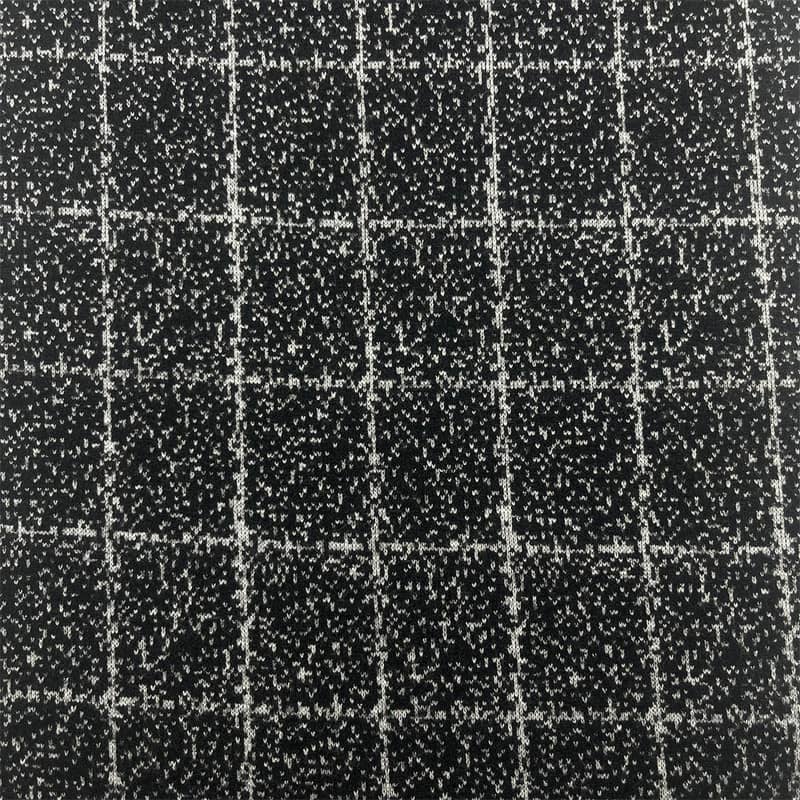 ব্লেজার 182808-1 জন্য প্লেড ডট প্যাটার্ন নিট উল কাপড়