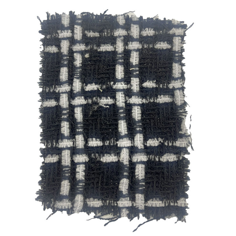 পোশাকের জন্য নিরবধি কালো উল প্লেইড বোনা টুইড কাপড় 23545