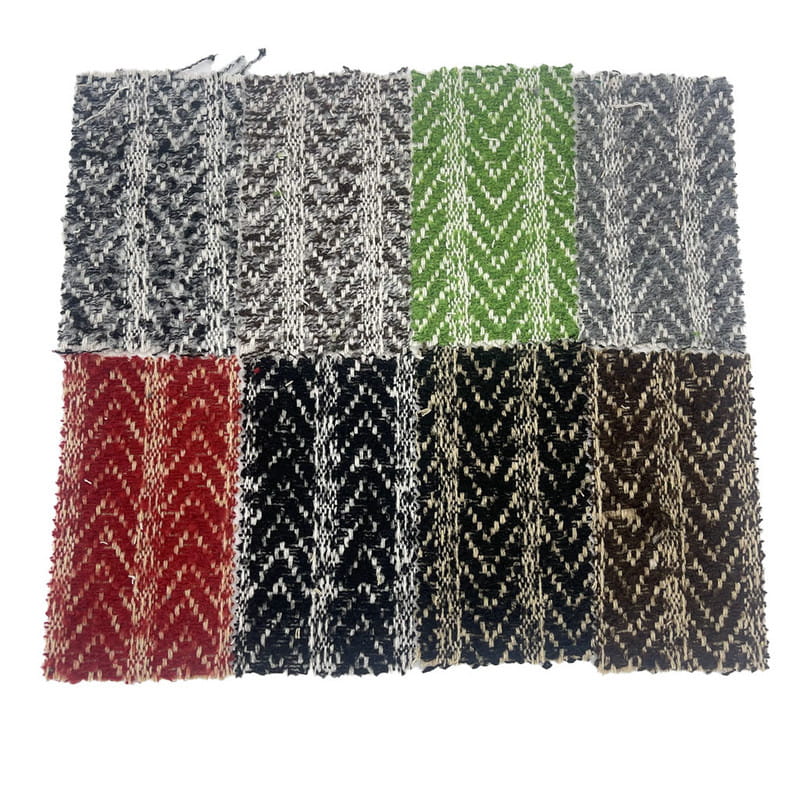 ব্রাশ টেডি হেরিংবোন স্ট্রাইপড উল জ্যাকার্ড টুইড কাপড় 3467